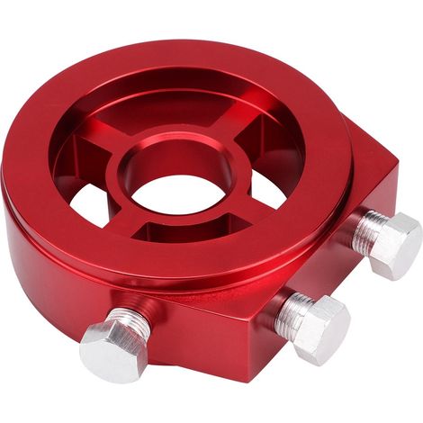 Plaque adaptatrice universelle en alliage d'aluminium pour filtre à huile, kit support de jauge de température et refroidisseur (1/3)