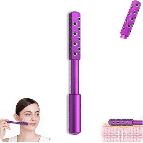 Rouleau de massage facial en pierre de germanium - Outil de beauté anti-âge pour lifter. raffermir et tonifier la peau (1/5)