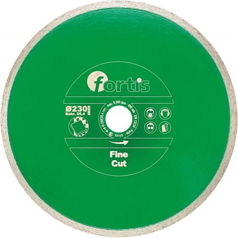Disco Diamantato Fine Cut Ø 180 Mm Segmento Altezza 8 Millimetri Alesaggio 254 Millimetri Fortis