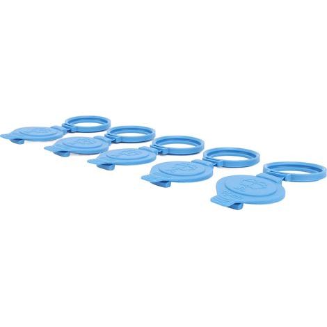 Lot de 5 bouchons de réservoir de lave-glace 7357288 61667357288, bouchons de rechange pour réservoir de lave-glace de voiture, couvercle de bouteille de lave-glace pour G11 G12 G14 G15 G16 G30 G31 G3 (1/5)