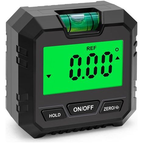 Digital electronic level and angle gauge, detector with magnetic bubble base, inclinometer measuring tool for woodworking, construction machinery (1/5)