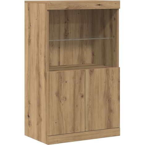 Maison Exclusive - Madia LED Marrone 60 x 37 x 100 cm Legno multistrato