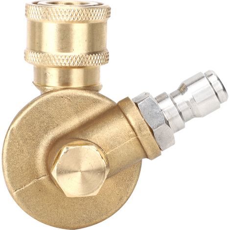 Ortviai Pulvérisateur haute pression réglable 240° à 7 positions, embout en laiton et acier inoxydable, raccord rapide 1/4"