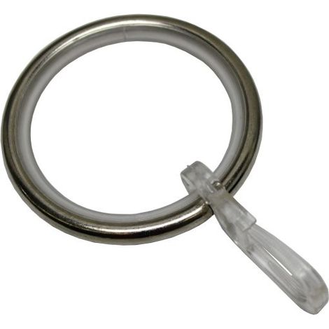 Gardinia Ringe mit Gleiteinlage, Ø 22/25 mm, edelstahl-optik Gardinenstangen & Zubehör