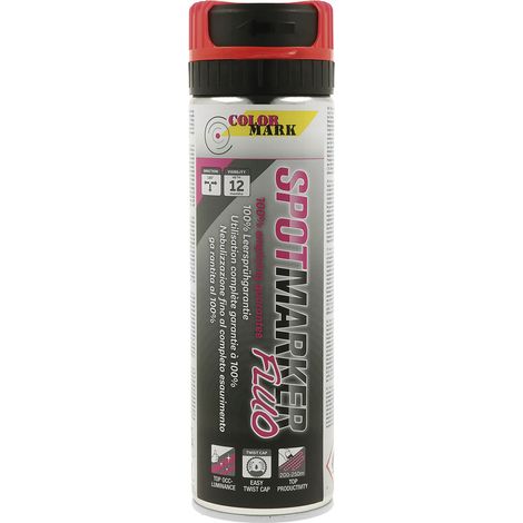 ColorMark Spotmarker - professioneller Markierspray 500ml, rot (1/5)