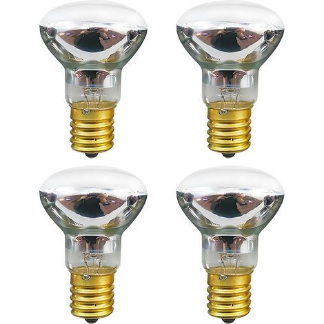 Ampullen für Lampen im Waschbecken - Ampullen zum Austauschen des Reflektortyps 30 W E17 R39 - Ampullen aus originalgetreuem Material für Lampen im Waschbecken und Lampen mit Pailletten - Lot de 4 (1/5)