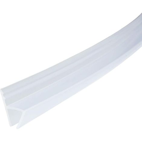 36-Zoll-h-förmige rahmenlose Fensterduschendichtung clair pour 3/8-Zoll-Glas (1/5)