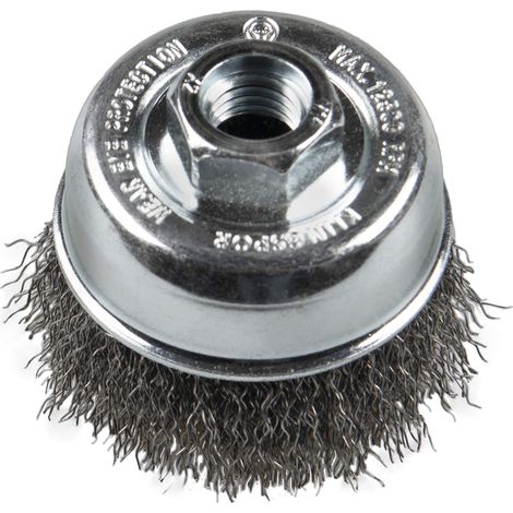 Spazzola metallica klingspor 358373 filo ondulato 80 mm