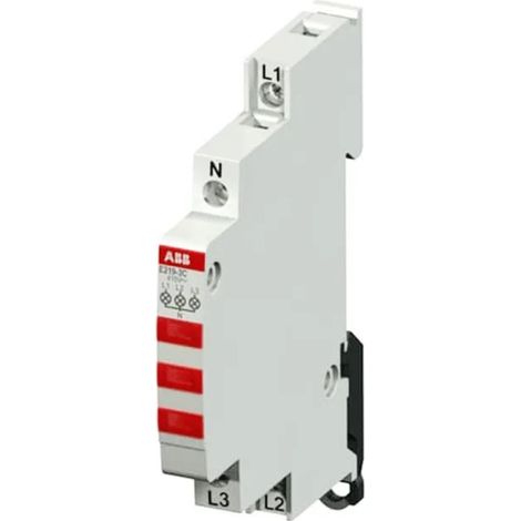 Lampada spia Led Rosso 3 Led 0,5 moduli 230V 16A E219-3C ABB M141330