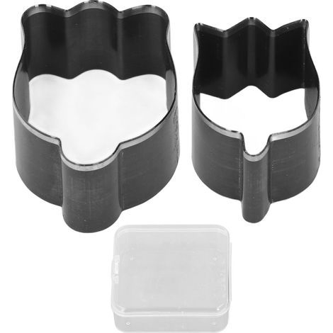 Matrices de découpe de cuir de fleur, 2 pièces, 48mm 58mm, coupe en forme d'acier allié pour l'artisanat (1/5)