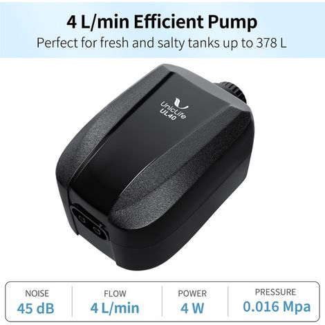 Pompe à Air d'Aquarium Réglable à Double Sortie Aérateur Silencieux pour Aquarium et Bassin avec Accessoires (1/5)