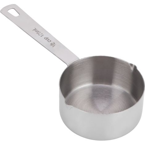 Messlöffel aus Edelstahl 304 mit Skala, 250 ml, ideal zum Backen und für die Küche. (1/5)