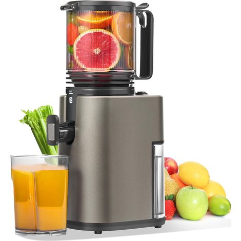 Extracteur de Jus Lent – 250 W, Large Ouverture, Pressage à Froid