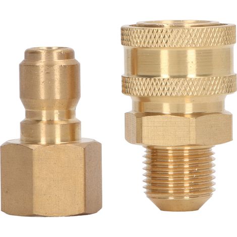 Raccords pour nettoyeur haute pression 5000 PSI, adaptateur de tuyau pour machine à laver, connecteurs mâle et femelle, filetage M18 x 1,5 mm, prise à bouchon