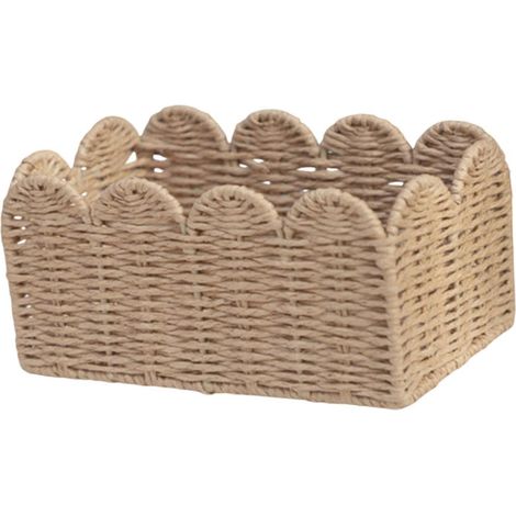 JSSEVN - Handwoven Storage Basket, 21x13x11cm (1/5)