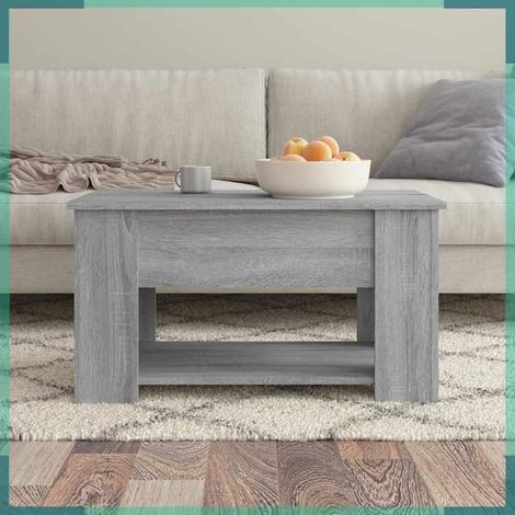 Table basse - 819276 - Sonoma gris - Bois d'ingénierie - 79 x 49 x 41 cm (1/5)