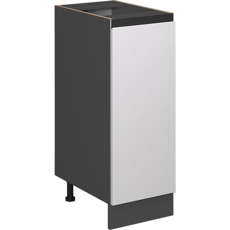 Armadio cucina dispensa alto R-Line, Bianco, 30 cm Forma a J, senza piano di lavoro, Vicco