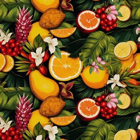 Tela decorativa para exteriores Oxford - Motivo frutal  DX6498 (1/5)