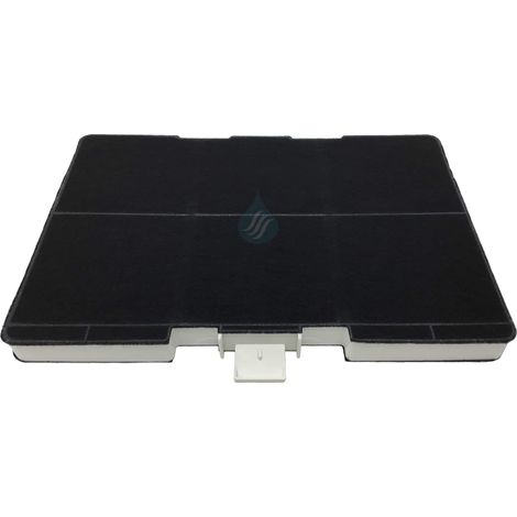 1 Filtre à charbon actif, Largeur 214 mm, Longueur 316 mm, Pour hotte Bosch Siemens Neff