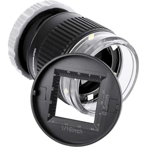 Loupe de 30x avec 3 LED et 3 lumières UV Lentille Oeil de Pigeon Vérification de billets de banque Loupe avec Échelle Loupe,Verre Optique, Outil d'Agrandissement