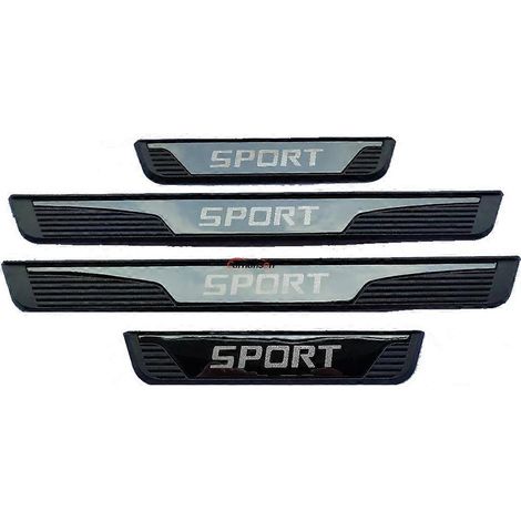Bande de protection de seuil de porte latérale pour Toyota Tacoma 2017-2024, autocollant de seuil, pédale de bienvenue, 4 pièces ( ) (1/5)