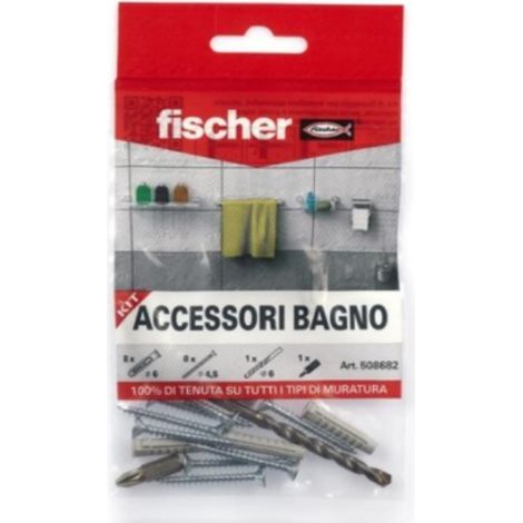 FISCHER - KIT DI TASSELLI PER ACCESSORIBAGNO