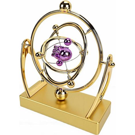 Celestial Orbit Perpetual Motion Pendulum for Home Office 3D Orbital Motion, Magnetic Balance Model, Battery-Powered Kinetic Art Sculpture (1/5)