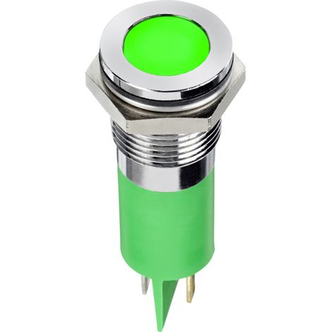 APEM Q14F1CXXG24E LED-Signalleuchte Grün  Flush      5 mcd