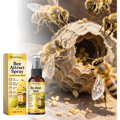 Outdoor bee attractant spray, portable spray for attracting bees in agriculture and gardening -- 30ml -- BIEMMEDUE (1/5)