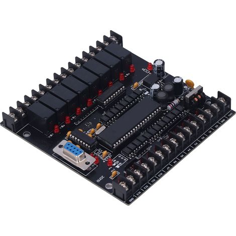 Automate programmable PLC 20MR module DC 24V, carte contrôleur industriel à microcontrôleur, relais intégré, boîtier robuste pour automatisation. (1/5)