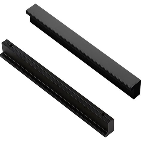 2x 90° L Boutons de portes Cuisine Chambre Porte Cabinet Poignées Poignée Porte Cabinet Bouton pour Tiroir Placard Intérieure Meuble Tirer, 96mm (1/5)