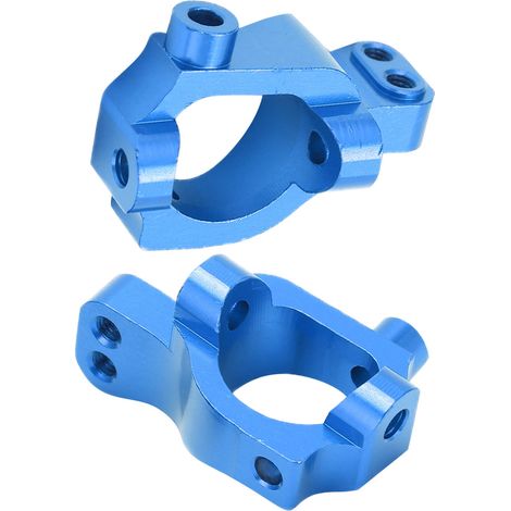 2 Pièces Bloc C Hub Bleu pour LOSI 22S - Amélioration Stabilité et Durabilité, Montage Rapide, Pièces de Rechange RC