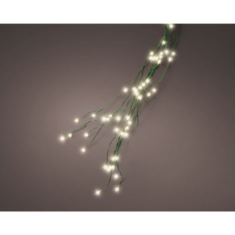 Micro LED Lichterkette grün/weiß warm 210 cm 8Funz (1/4)