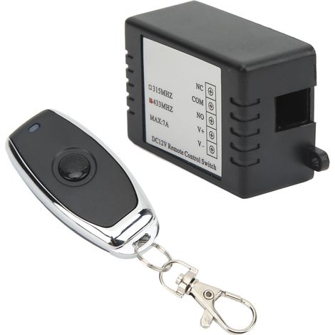 Interrupteur de déconnexion de batterie à distance DC12V, boîtier noir, format compact et portable, un bouton, 7A (1/5)