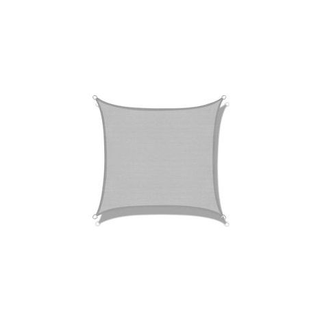 Rechteckiges, graues Sonnensegel aus HDPE (2 x 2 m) – UV-Schutz für Terrasse, Camping, Außenbereich und Garten (1/5)