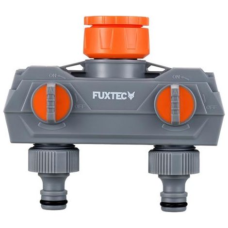 FUXTEC 2-Wege-Verteiler Premium FX-2WVT1 für den Anschluss am Wasserhahn (1/3)