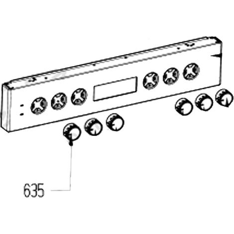 Bouton d'interrupteur (partie four) repère 635