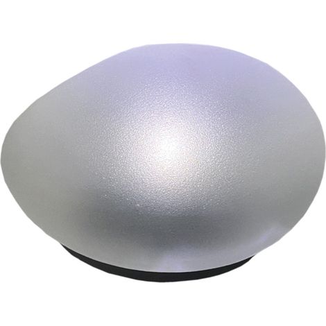 TERRE JARDIN - Piedra luminosa solar para exterior – LED blanco frío – IP55 Negro 14.2 × 12.7 × 8