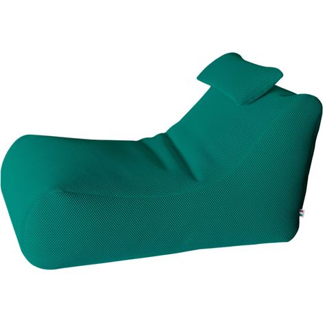 Lettino Chaise Lounge 120x70x65 cm con Cuscino in Poliestere Armonia Turchese (1/3)