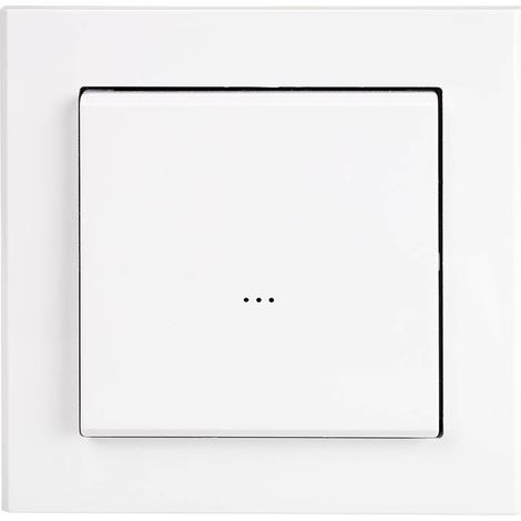 Interrupteur sans fil FW-WSO2 - Blanc - Télécommande 2 canaux - Installation facile (1/4)