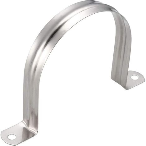Fixation Tuyau Clip Tube Attacher Collier de Serrage Pince Rigide Tube Sangle 2 Trous 304 Acier Inoxydable 1pcs (1/3)
