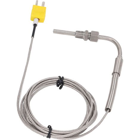 Thermoelement Typ K 0-600°C, 5x80mm Sonde mit 1/8 Zoll NPT-Gewinde, 2m Kabel, Stecker für industrielle Temperaturmessung. (1/5)