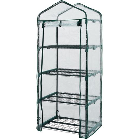 Oypla Growhouse 4-Tier Garden Greenhouse Ideal For Propagating Seeds And Bringing-on Plants - 130x50x45cm (1/5)