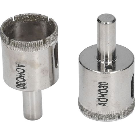 2Pcs Forets à carrelage 30mm, ouvre-trou pour verre, haute vitesse, faible résistance, solide et durable, usage polyvalent (1/5)