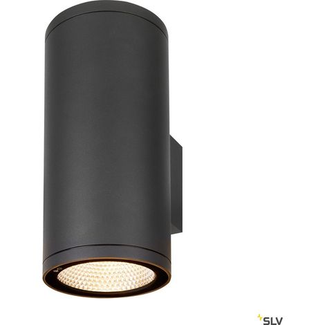 Appliques extérieures LED ENOLA applique ext rond L anthracite LED 53W 3000K/4000K IP65 up/down - SLV 1003441