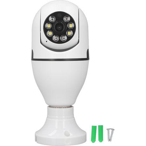 Ampoule connectée Tuya WiFi E27 avec caméra oscillante, résolution 1080p, 200 W, 250 V (1/5)