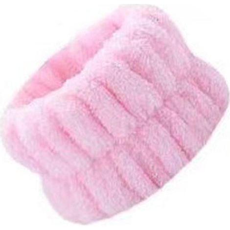 Bracelet de Lavage Visage Doux - Absorption Maximale, Respirant et Hypoallergénique - Rose (1/5)