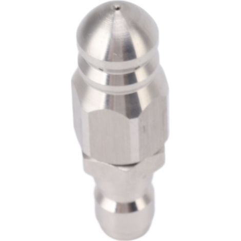 Buse de débouchage de canalisations de 56 mm, 5000 PSI, 1 buse avant et 6 buses arrière en acier inoxydable, pour déboucher les canalisations et les toilettes. (1/5)