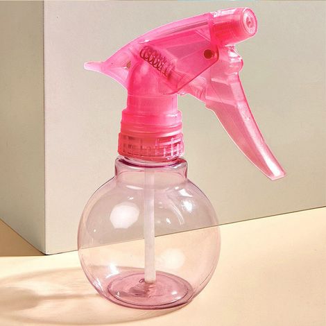 2pcs Pink Plastic Water Hand Spray Bottle for Hairdressing/Garden/Plant Empty Spray (1/5)