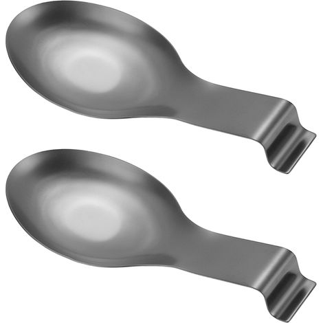 Spoon Rest - Stainless Steel - 18.5 x 8.5 x 3.5 cm - For Kitchen Counter Stove Top - 1 Piece (1/5)
